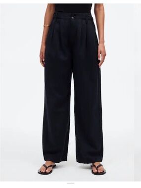 Madewell Harlow Black Wide-Leg Pants